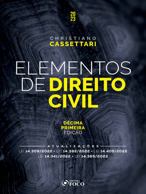 cover image of Elementos de Direito Civil